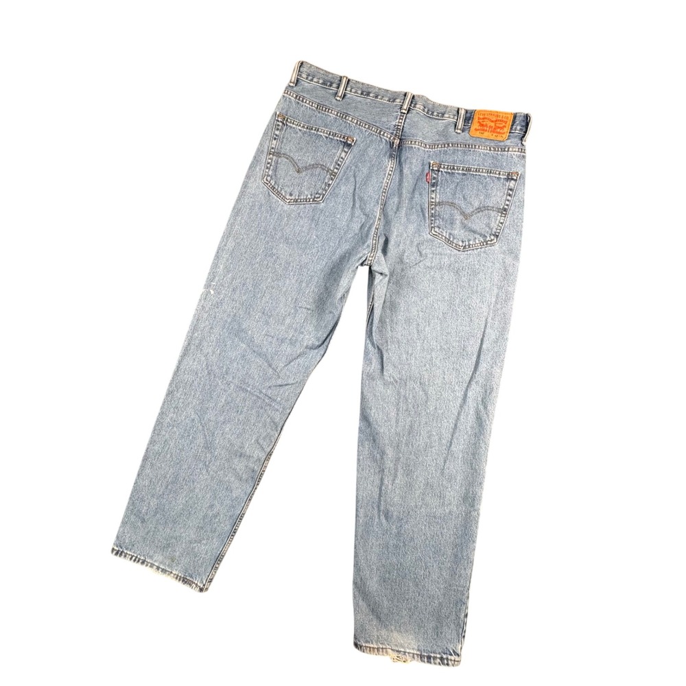 Levi's 550 Y2K Workwear Jeans Men's 42x34 Light Wash Relaxed Fit‎ Grunge - Picture 3 of 10
